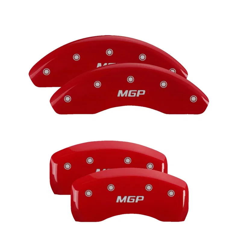 26222SMGPRD – MGP CALIPER Caliper Cover, Set of 4 MGP Logo Powder Coated Red Aluminum